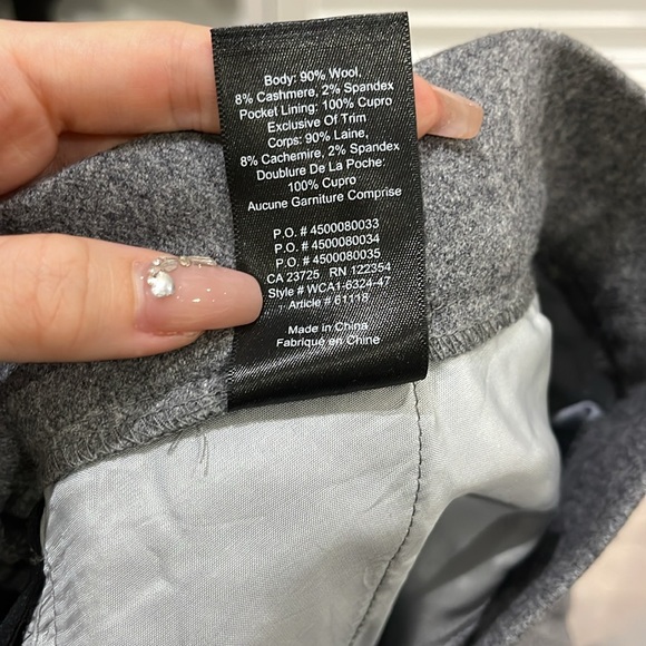 Aritzia Babaton CONAN PANT TERADO wool blend pants in Gray - Picture 6 of 9